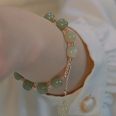 Confidence • Charisma Emerald Jade stone bracelet