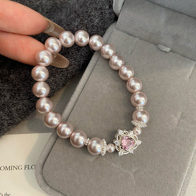 Cherry Blossom • Pearl Bracelet