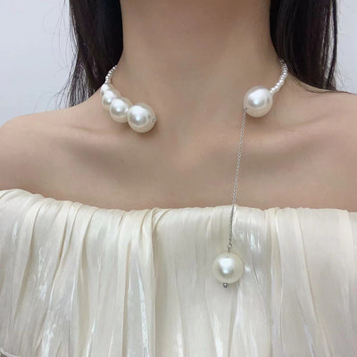 Natural Pearl Tassel Necklace