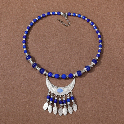 Crescent leaf exotic ancient costume headdress