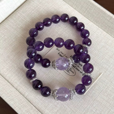 Natural Amethyst Grape Bracelet
