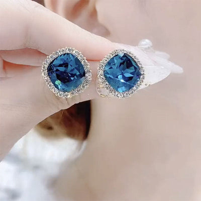 Autumn and winter crystal earrings
