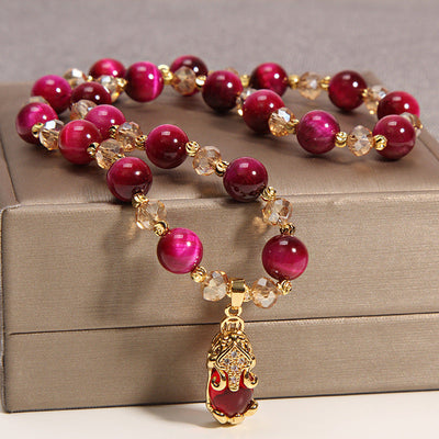 Brave troops • Natural agate stone double layer bracelet