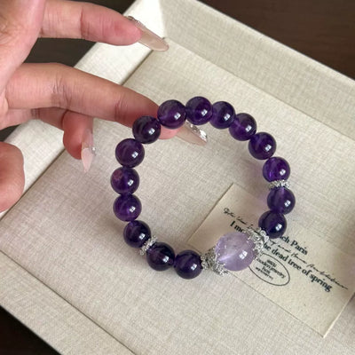 Natural Amethyst Grape Bracelet