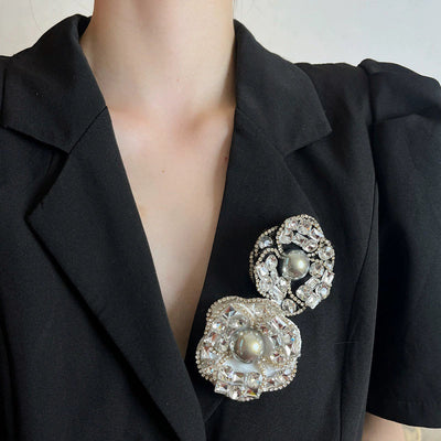 Flower Pearl Brooch