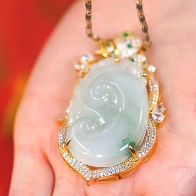 Auspicious Ruyi Jade Necklace