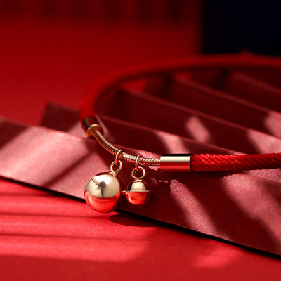 Twin Bells • Braided Rope Anklet