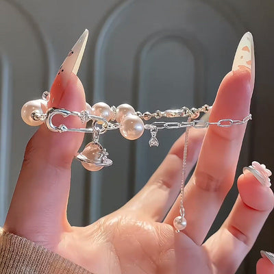 Saturn Orbits • Pearl Bracelet