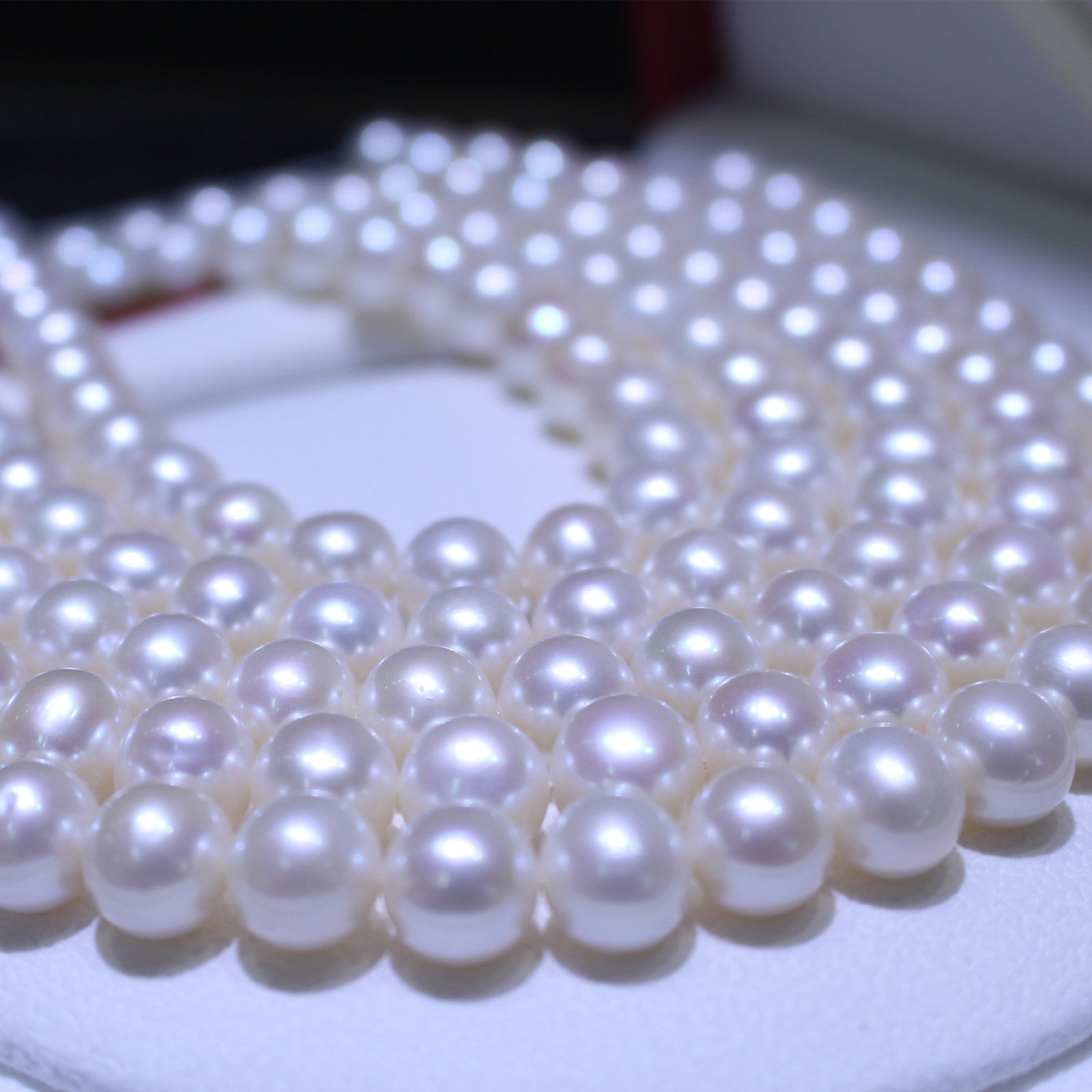 Luxurious clavicle chain natural freshwater pearl necklace