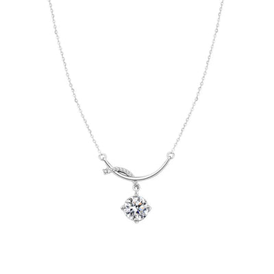 925 Silver Smile Diamond Necklace