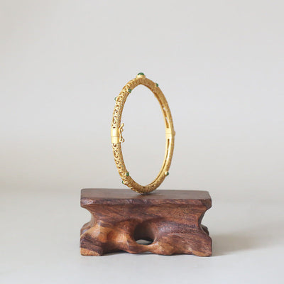 Faith • Emerald Jade stone bracelet