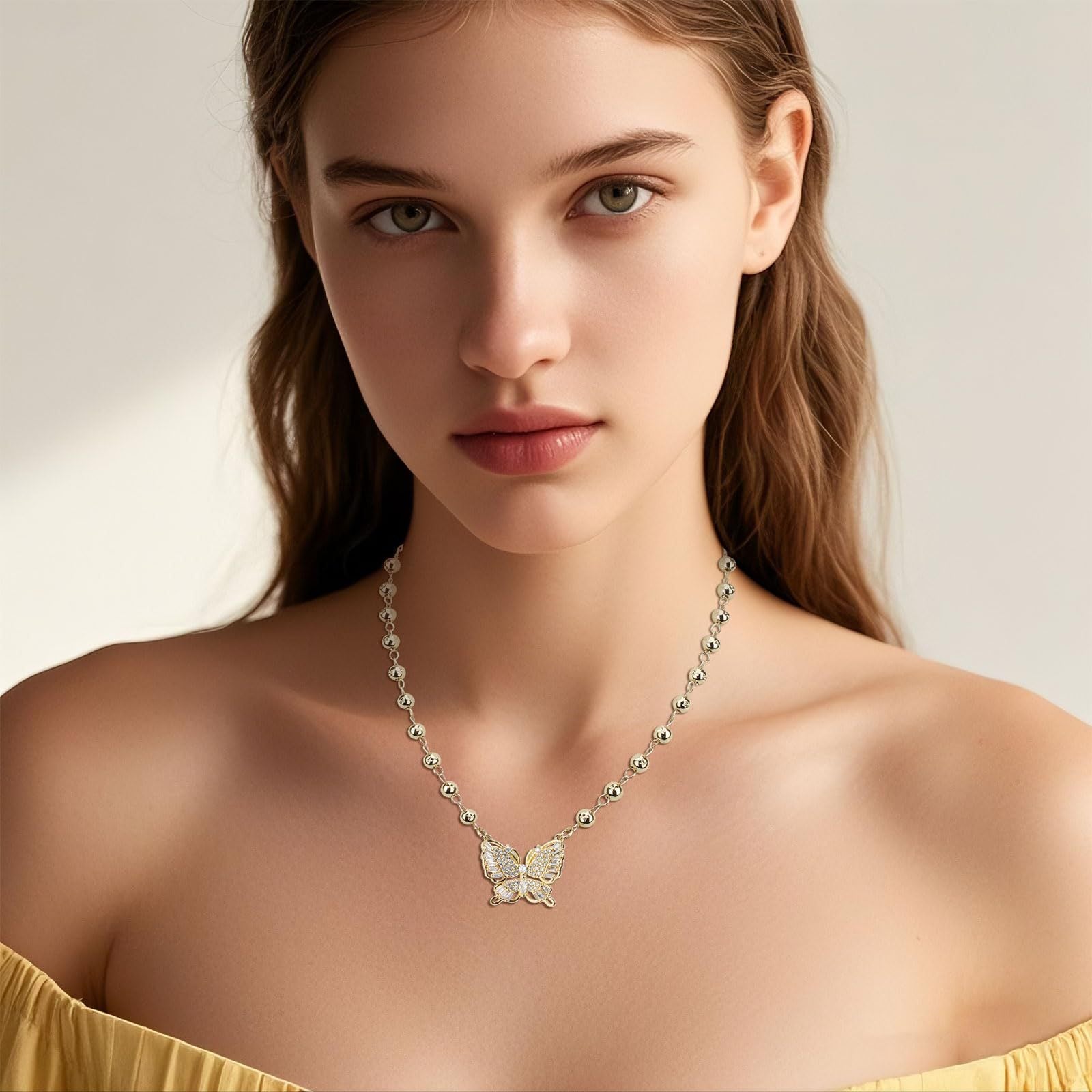 Butterfly Whisper • Crystal Necklace