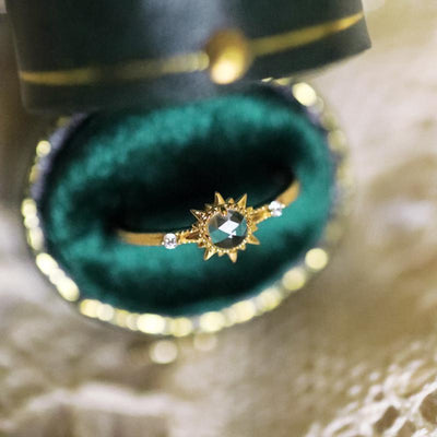 Sun • Colorless Crystal Ring