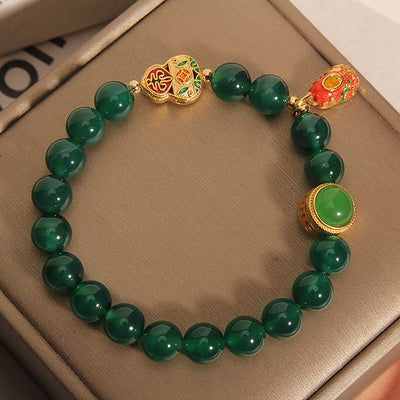 Avocado • Green Agate Bracelet