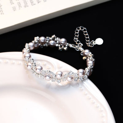 Gentle Light and Shadow • Pearl Bracelet