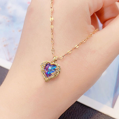 Polaris Heart Crystal Necklace