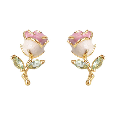 Rose Blooms • Crystal Earring