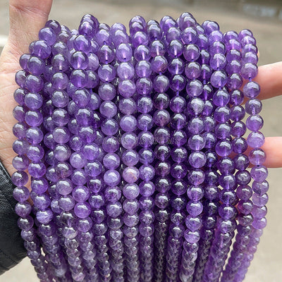 Grade 5A Natural Amethyst beads