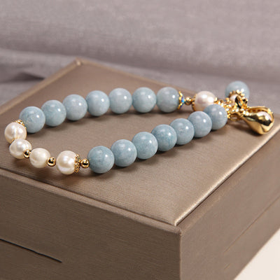 Money bag ? Blue Agate Bracelet
