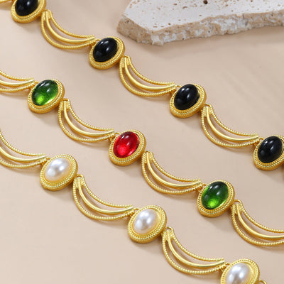Fashion alloy lace collar