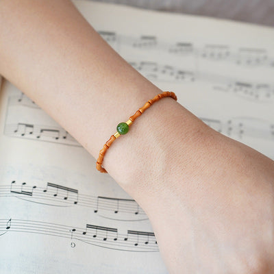 Serenity • Emerald Jade stone bracelet