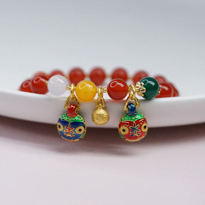 Mother's gift ? Red agate bracelet