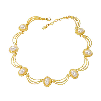 Fashion alloy lace collar