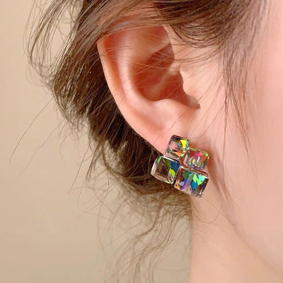 dimensional sugar cube earrings