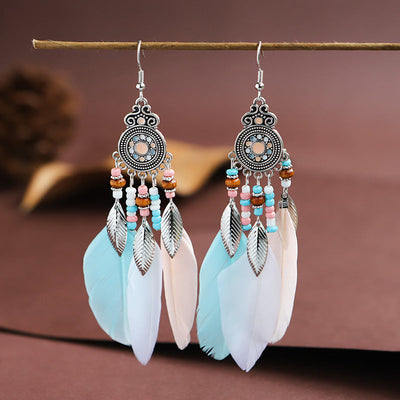 925 Silver Feather Earrings