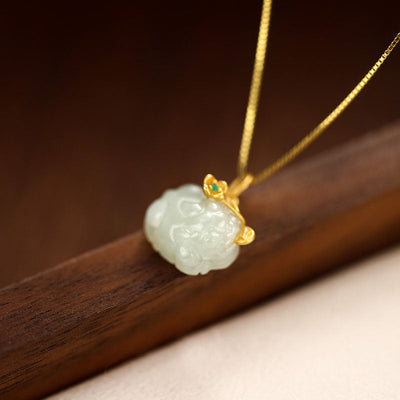 PiYao • Emerald Jade stone necklace