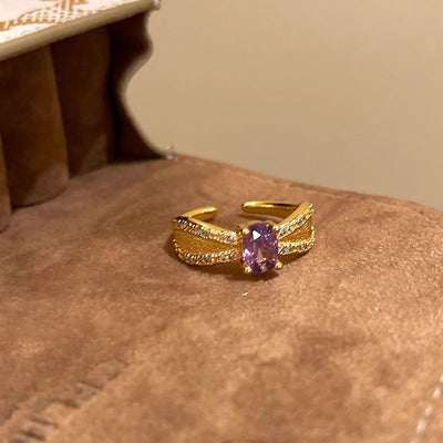 18K Gold Amethyst Ring Collection