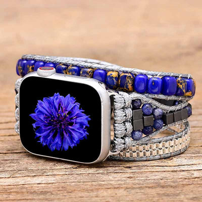 Handmade Jasper Apple Watch Strap