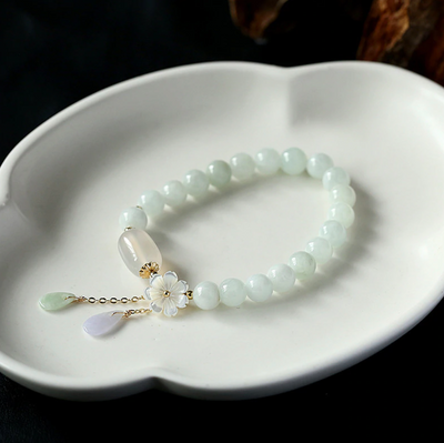 Emerald Jade Stone & Agate Bracelet Deegnt