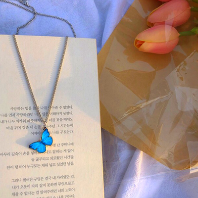 Butterfly Pendant Necklace