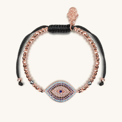 Hematite Evil Eye Charm Bracelet-Spirit Warden