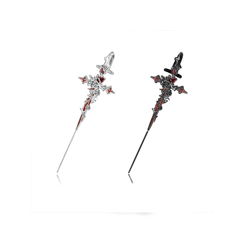 New Thorn Cross Earrings