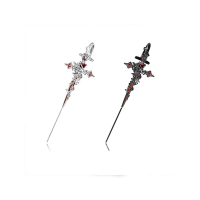 New Thorn Cross Earrings