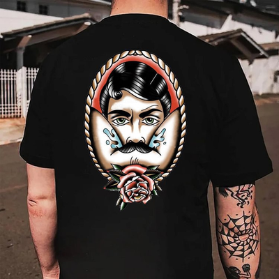 Trendy Men's Crew Neck Short-Sleeve T-Shirt