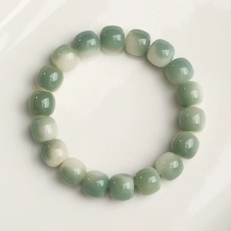 White jade bodhi bracelet