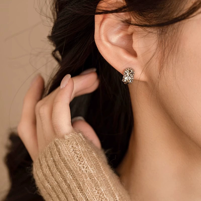 Shiny Diamond Earrings