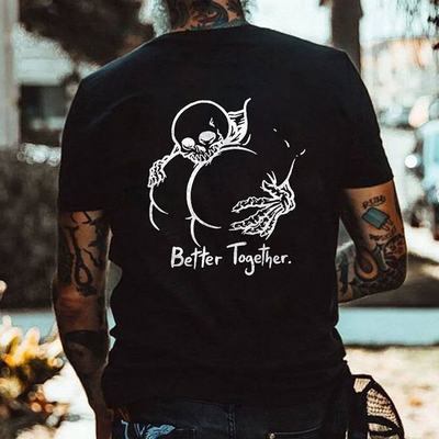 Trendy Men's Crew Neck Short-Sleeve T-Shirt