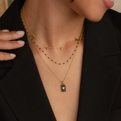 18K Gold Multi-Layer Tassel Necklace