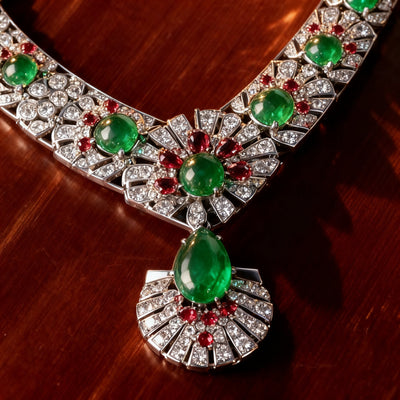 Emerald & Diamond Necklace
